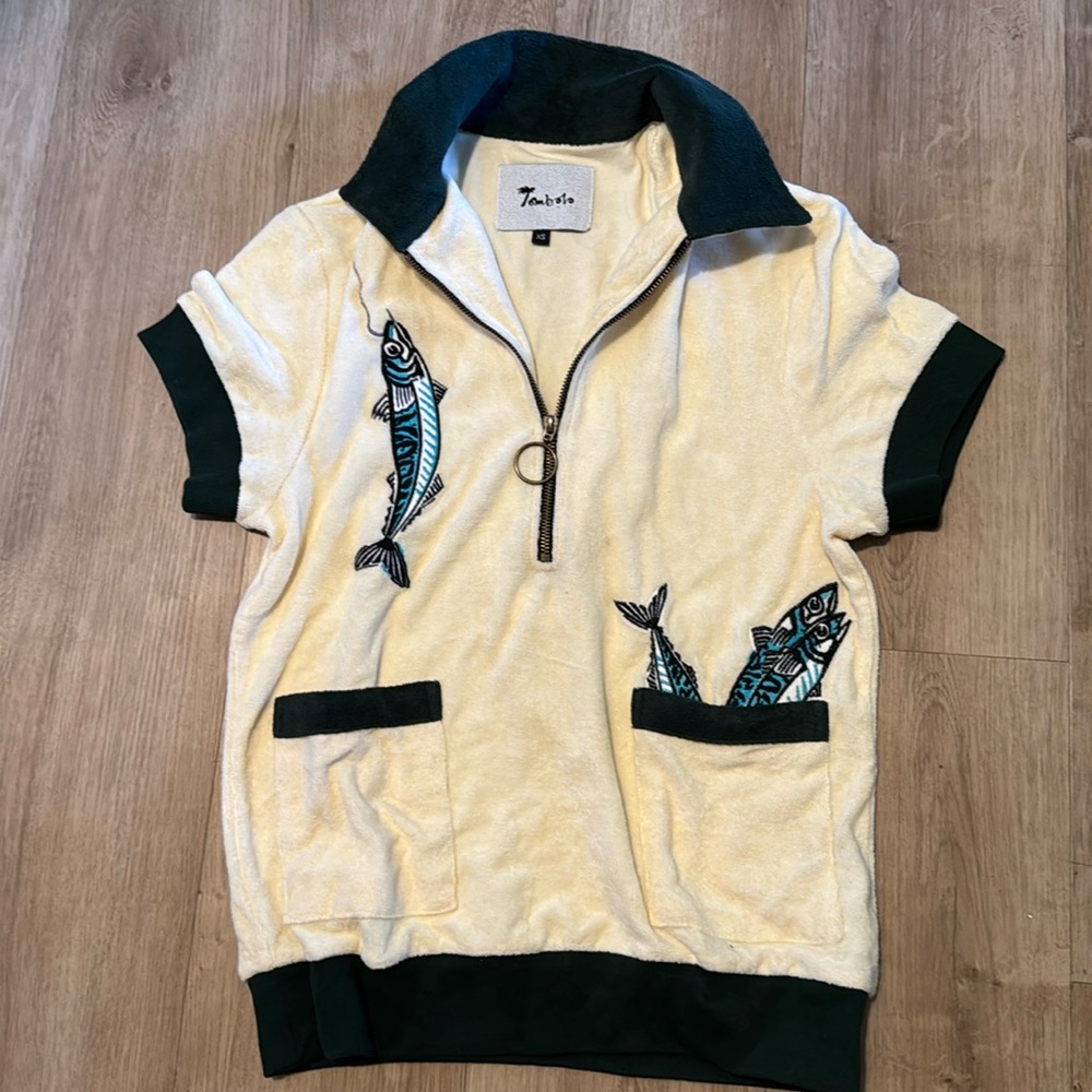 Tombolo fish terry cloth Shirt size XS